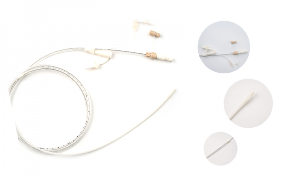 Triple-lumen nasogastric feeding tube