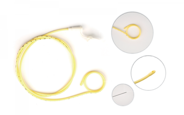 Spiral-type nasogastric feeding tube
